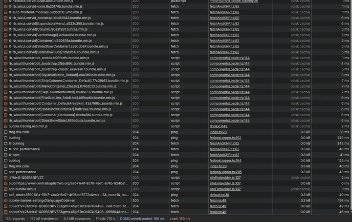 Network requests before