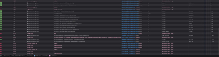 Network requests before