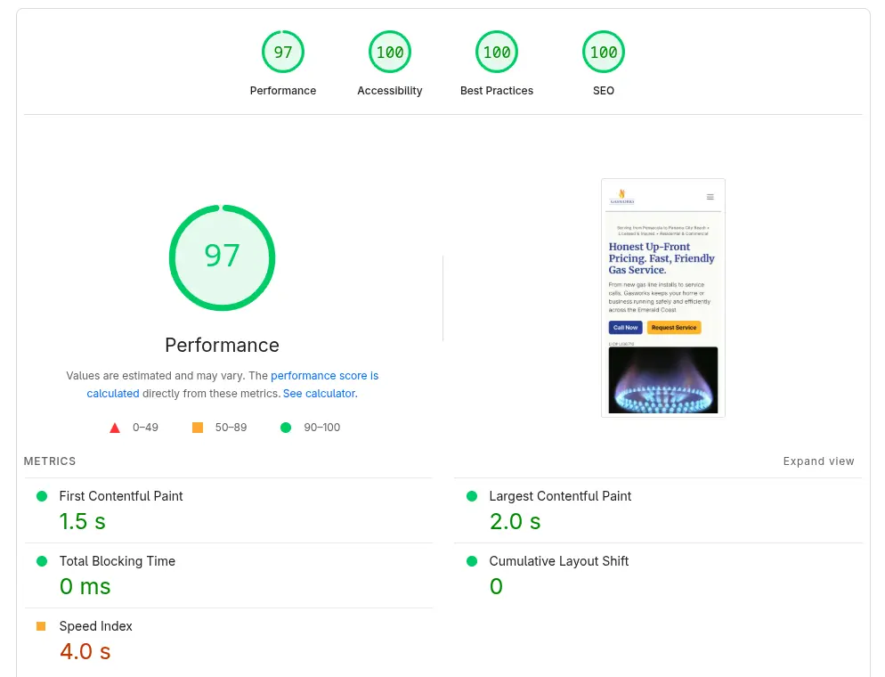 Mobile performance after